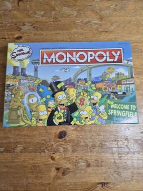 The Simpsons Monopoly 30 Year Anniversary Edition Open Box Inner Pieces SEALED